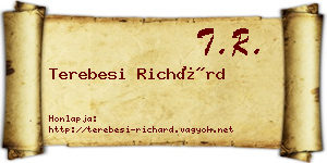 Terebesi Richárd névjegykártya